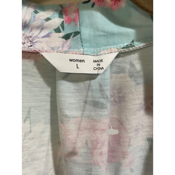 Maternity Floral Robe with Pockets Size Large - Picture 9 of 11